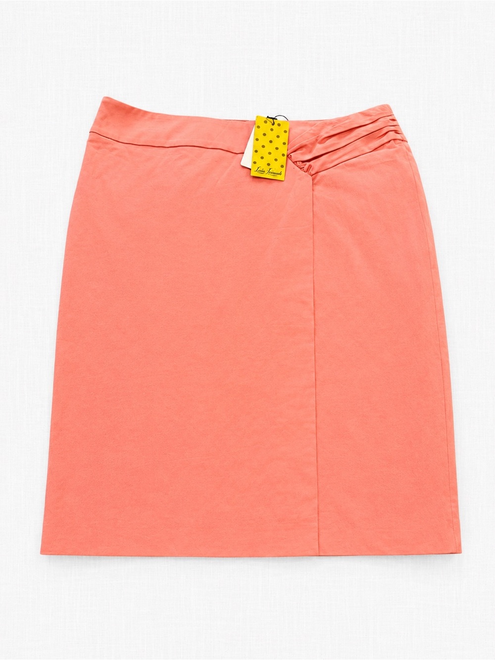 Luisa Spagnoli Coral Pencil Skirt with Pleat Detail